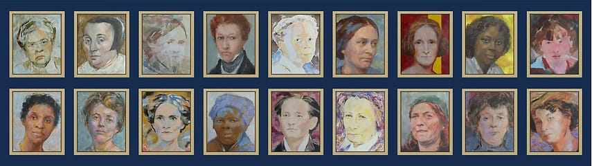 Op Rij Banner portraits with stories